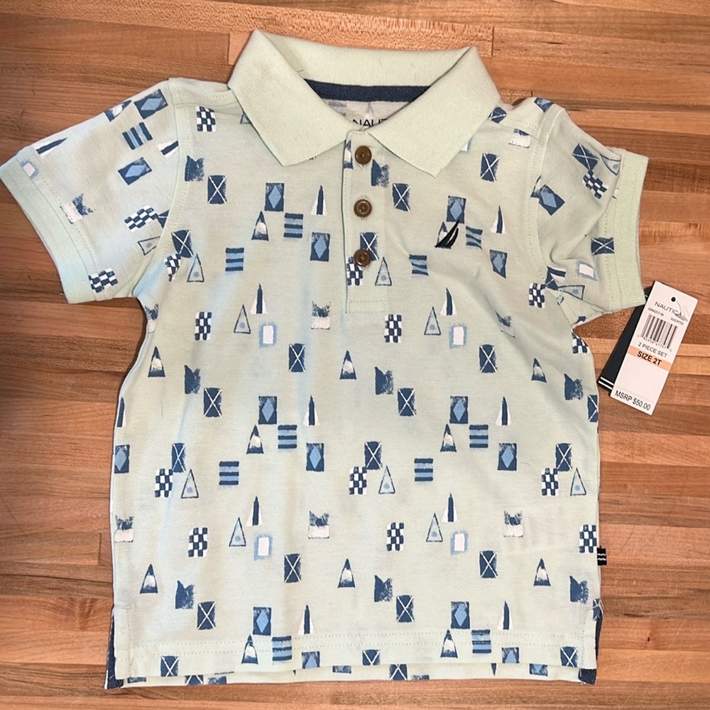NWT Nautica 2T boys polo shirt